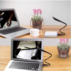 Resim nelerbulurum USB Girişli esnek 3 Seviye Dokunmatik Usb Led Masa Çalışma Kitap Okuma Lambası Pc Gece Lambası 