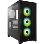 Resim CORSAIR iCUE 4000X RGB Tempered Glass Siyah Mid Tower Kasa 