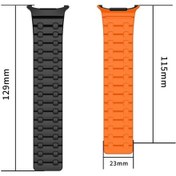 Resim Qyouth Watch Uyumlu Ultra Siyah Silikon Samsung Saat Çok Renkli Manyetik Bant Güçlü Gri Galaxy Uyumlu 47mm + - Ql 