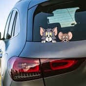 Resim 3 adet WB Magic World Kedi ve Fare Tom ve Jerry Üç Boyutlu Set Araba Gövde Etiketleri, Yan Kapı Etiketleri, Tam Araba Kaplamaları, Bagaj Kapakları, Motor Kapakları, Yaratıcı, 10 Festival için Mükemmel Hediye Seçeneği 