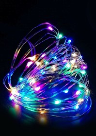 Resim Genel Markalar 3m Renkli Peri Led Işık, 2 Pilli, Beyaz, Çok Renkli, Dekoratif, Aydınlatıcı 