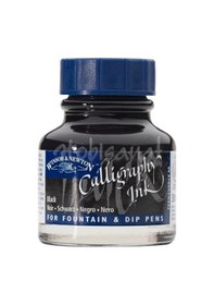 Resim Winsor&Newton Kaligrafi Mürekkebi 30 Ml Black 030 