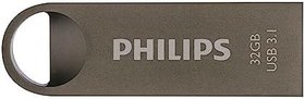 Resim Philips USB Stick 32 GB USB 3.1 Flash Drive Moon Edition PC, dizüstü bilgisayar, bilgisayar için, 180 MB/s'ye kadar okuma metal anahtarlık halkası kapaksız 