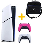 Resim Sony Playstation 5 - CFI 2016 Avrupa - Slim Dijital Versiyon - Çift Kol (Pembe) 