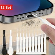 Resim 12 Parça Elektronik Temizleme Kiti: Telefonlar, Hoparlörler, Klavyeler & Müzik Aletleri için Toz & Kir Temizleme, Telefon Temizleme Kiti 
