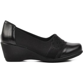 Resim Norfix 3647 Strech 5,5 Cm Dolgu Topuklu Kadın Ayakkabı 001 