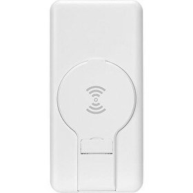 Resim S-link P110 10000mAh PRM PD22.5W+QC3.0 Magsafe 15W Kablosuz Standlı Siyah Taşınabilir Pil Şarj Cihazı Powerbank 