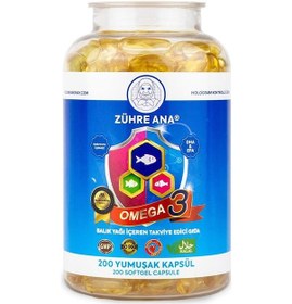 Resim Zühre Ana Omega 3 Balık Yağı - 200 Kapsül 