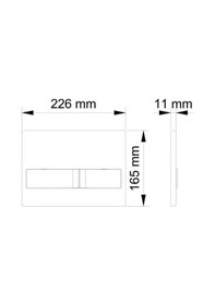 Resim Visam Karina Iki Kademeli Mat Krom Kumanda Paneli 
