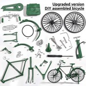 Resim DIY Bisiklet Model Kiti - Talimatlara Göre Montaj Edilebilen 52 Parça Alaşımlı Miniatur Bisiklet Seti, Gençler ve Yetişkinlerin El İşi Becerilerini Eğitmek İçin Mükemmel, Tutkunlar ve Koleksiyoncular İçin İdeal Bir Hediye 