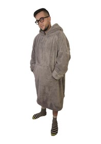 Resim Rokeff Wellsoft Giyilebilir Battaniye Gri S/m Gri 