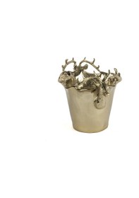 Resim Mikasa Moor Gold Geyik Vazo 38x25x27 Cm Altın 