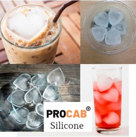 Resim PROCAB Silicone Kalp’li Buz Ve Çikolata Kalıbı 