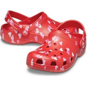 Resim Crocs Classic Vday Clog T Kiraz Kırmızısı Çocuk Terlik-6900 Cherry Red 
