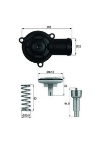 Resim Vw Jetta 3 Termostat 1.4 2007-2009 Blg Mahle Tı22087d 