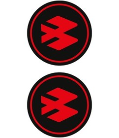 Resim Bajaj Kırmızı Koruma Takozu Damla Sticker Modeli 
