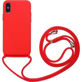 Resim iPhone Uyumlu Xs Max 6.5 Kılıf İpli Boyun Askılı İçi Kadife Lansman Yumuşak Silikon Kapak Ropi 