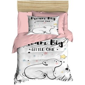 Resim Dijital Baskılı 3d Pamuklu Yenidoğan Bebek Nevresim Takımı Dream Big 