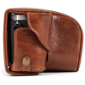 Resim MegaGear Sony Alpha A6300, A6000 Hakiki Deri Kamera Çantası 