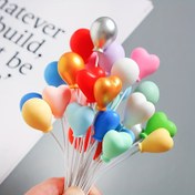 Resim 6/12 adet Minyatür Reçine Balon Süsleri, Karışık Renkli Balonlar, Kendin Yap Bebek Evi Aksesuarları, Mini Bebek Evleri İçin Mükemmel, Mikro Model Fotoğrafçılık Rekvisiti 