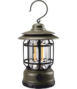 Resim Moveevo Yeşil Abs Ipx4 Su Geçirmez Led Kamp Lambası, Usb Şarjlı 1200mah Pil, Cob Işık Kaynağı, Parlaklık Ayarlı Düğme, Çanta Taşınabilir Manzaralı Aydınlatma Çok Renkli 