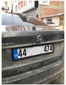 Resim Parlak Siyah Çerçeveli Oto Plakalık Abs Plastik Esnek Piano Black Plakalık 2 Adet 