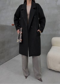 Resim Rabona Fashion Kaşe Oversize Kaban 