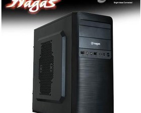 Resim Nagas C160 300W, Kart Okuyuculu Siyah Atx Kasa 