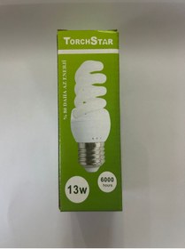 Resim TorchStar 13W Spiral Tasarruflu Ampul E27 Kalın Duy Beyaz Işık (3'lü Paket) 