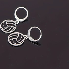 Resim 2024 Yeni moda paslanmaz çelik voleybol kolye küpeler Kadınlık her şey anahtar küpeler yıldönümü hediyesi 