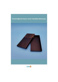 Resim Mandala Tasarımlı Şık Kalem Kutusu 17 Cm X 7.5 Cm X 2.3 Cm Çok Renkli 