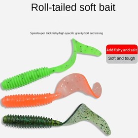 Resim 50 adet Spiral Kuyruklu Yüzme Yemleri, Balıkçılık Yem Seti, 1.97 inç (yaklaşık 5cm), 2.36 inç (yaklaşık 6cm), 2.76 inç (yaklaşık 7cm) Üç Boyut Seçeneği ile Tatlısu Levrek Balıkçılığı Yemleri, Kutu İçinde, Mercan Resiflerinde, Nehirler, Tatlısu veya Tuzlu Suda Balık Tutuyorsanız, Levrek, Beyaz Benekli, Sarı Levrek, Turna vb. Yakalayabilirsiniz 