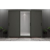 Resim Beyzade Sürgülü Portmanto Vestiyer Füme240 Cm 