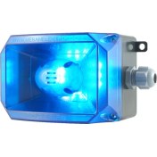 Resim Mesan Küp LED Multifonksiyon 43 Ses Siren MS 229 Mavi 12-24VAC/DC 