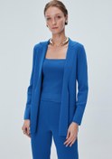 Resim Bol Kesim Cepli Mavi Blazer Ceket 
