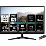 Resim Acer Aspire C24 Intel Core I5 1335U 40GB 1tb SSD 23.8" Fhd Windows 11 Home All In One Bilgisayar & Per4 USB Bellek DQBKMEM006P388 