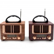 Resim Ahşap Kare Küçük Nostaljik Radyo 