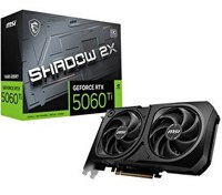 Resim MSI GeForce RTX 5060TI 16 GB Shadow 2X OC PLUS GDDR7 128 Bit DX12 Gaming Ekran Kartı 