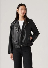 Resim Levi's Kadın Fonksiyonel Kendal Moto Biker Deri Ceket - A9373-0000 001 