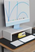 Resim CMKStore Monitör Yükseltici Bilgisayar Ekran Yükseltici Beyaz 