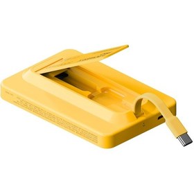 Resim Momax IP131HKY Power X Pro+Magnetic Wireless 5000 mAh Standlı + USB-C Kablo Powerbank Sarı 