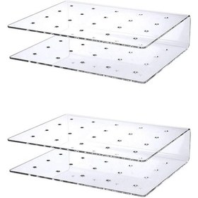 Resim Suntek Aile Partisi Için 2x 20 Delik Akrilik Stand Kek Pop " 