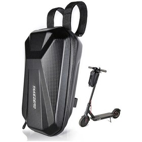 Resim Takezero T08 2l Elektrikli Bisiklet Scooter Ön Çanta Eva + Pu Sert Kabuk Bisiklet Gidon Depolama Kılıfı 