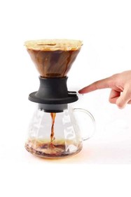 Resim Hype Store Cam Kahve Dripper Kahve Damlatıcı Demleme Aleti, 200 ml 