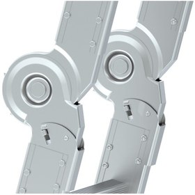 Resim - Skypratix Fonksiyonel Alüminyum Kırmalı Katlanır Merdiven 2x5 