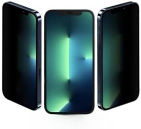 Resim Apple iphone 13 Pro Max Mat Hayalet Ekran Gizli Privacy Tam Kaplayan Kırılmaz Cam Seramik Ekran Koruyucu 