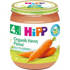 Resim Hipp Mama Organik Havuç Püresi Kavanoz Mama 125 gr +4 Ay - Standart / Standart 
