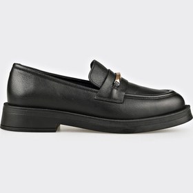 Resim Elle Shoes Siyah Deri Kadın Günlük Ayakkabı 
