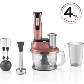Resim Arzum Turbolu Multi Blender Seti 1500W Güçlü Motor 2 Bıçaklı Plastik Hazneli Sarı Renk 