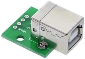 Resim Alkatronik Usb Type B To Dip Çevirici Pcb Usb Haberleşme Deney Prototip 5v Usb Pinlerine Kolay Erişim Kartı 